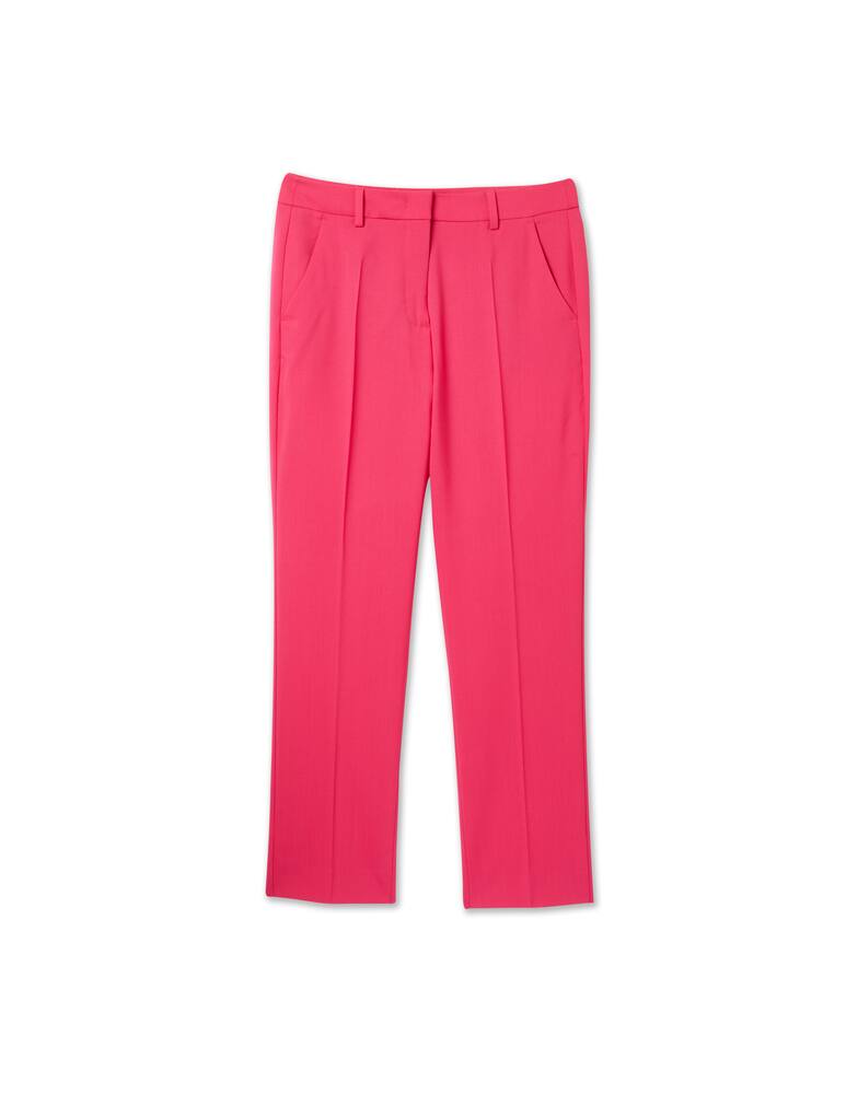 rinascente Weekend Max Mara Valda cigarette trousers in virgin wool - pink