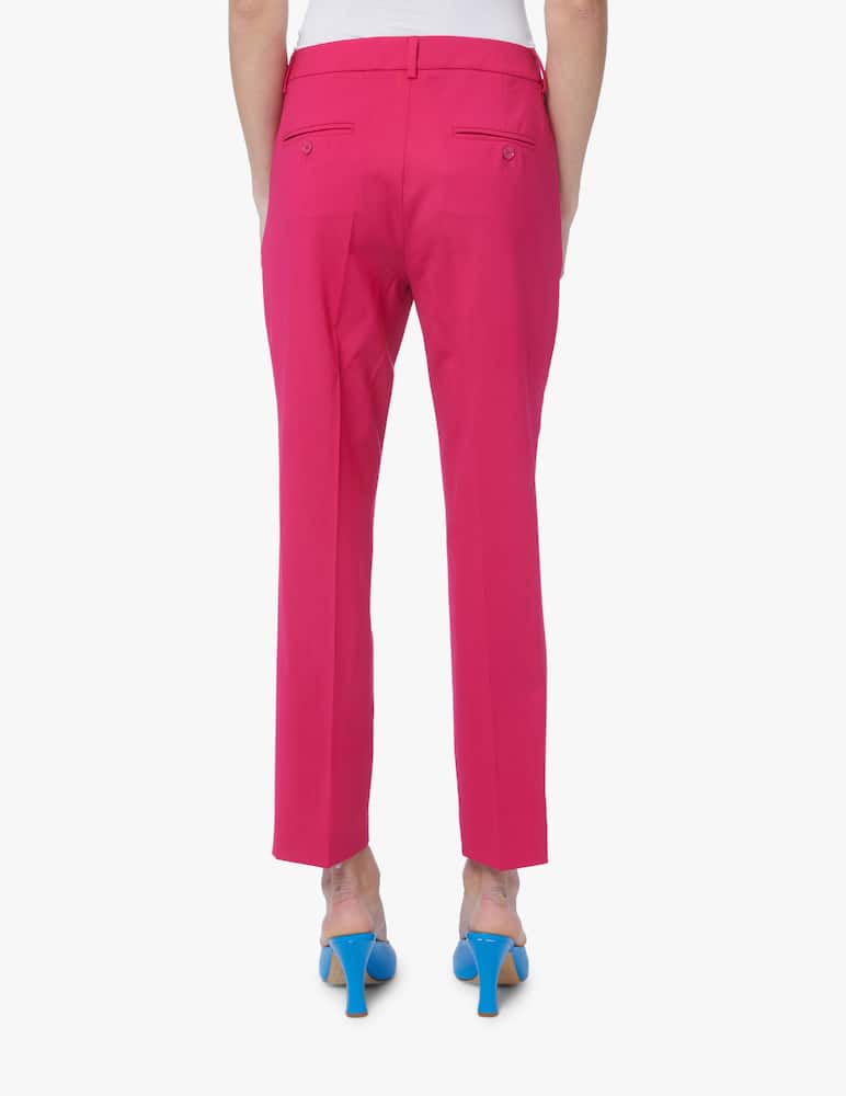 rinascente Weekend Max Mara Valda cigarette trousers in virgin wool - pink