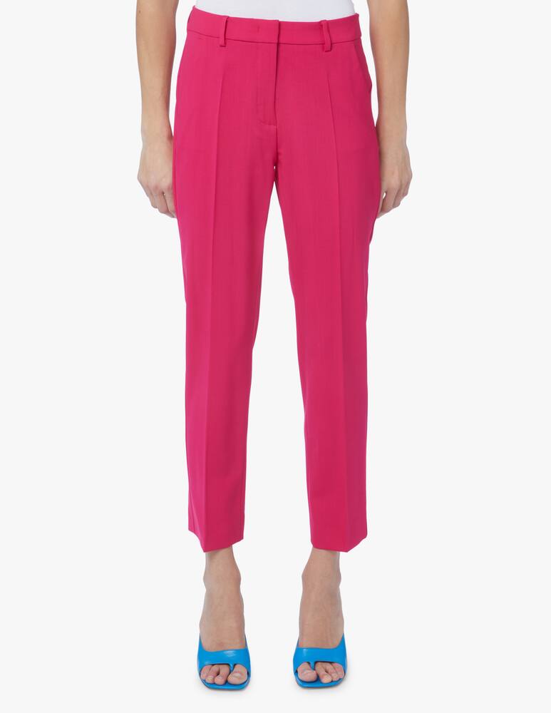 Weekend Max Mara Valda cigarette trousers in virgin wool - pink - picture 2 Weekend Max Mara Valda cigarette trousers in virgin wool - pink - picture 2