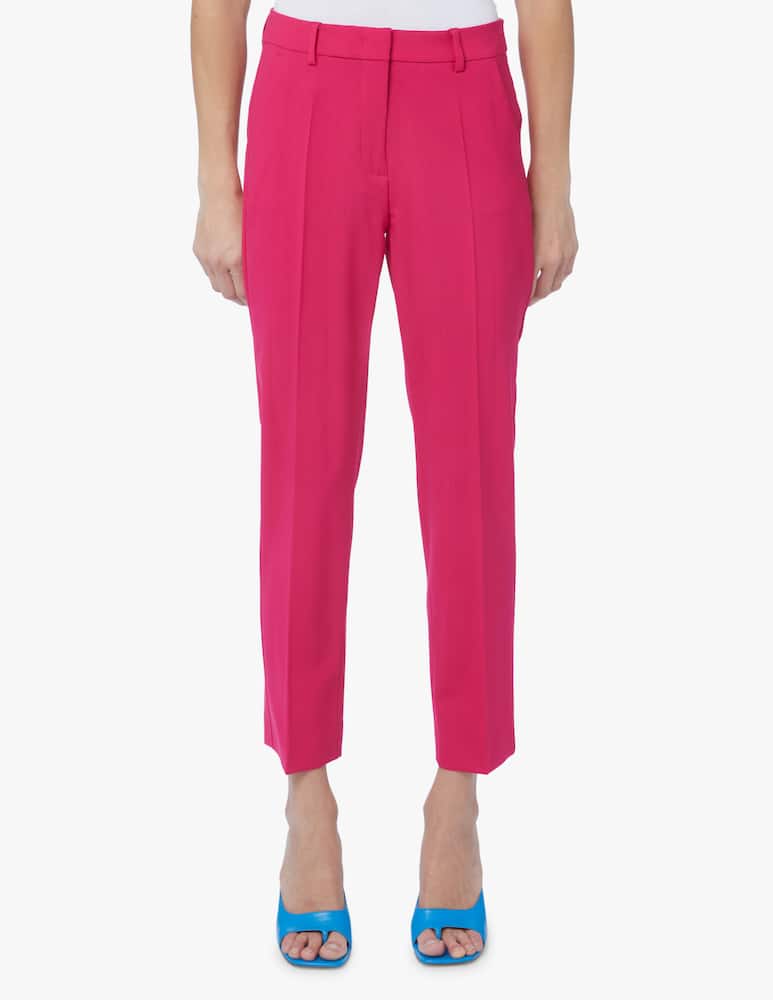 rinascente Weekend Max Mara Valda cigarette trousers in virgin wool - pink