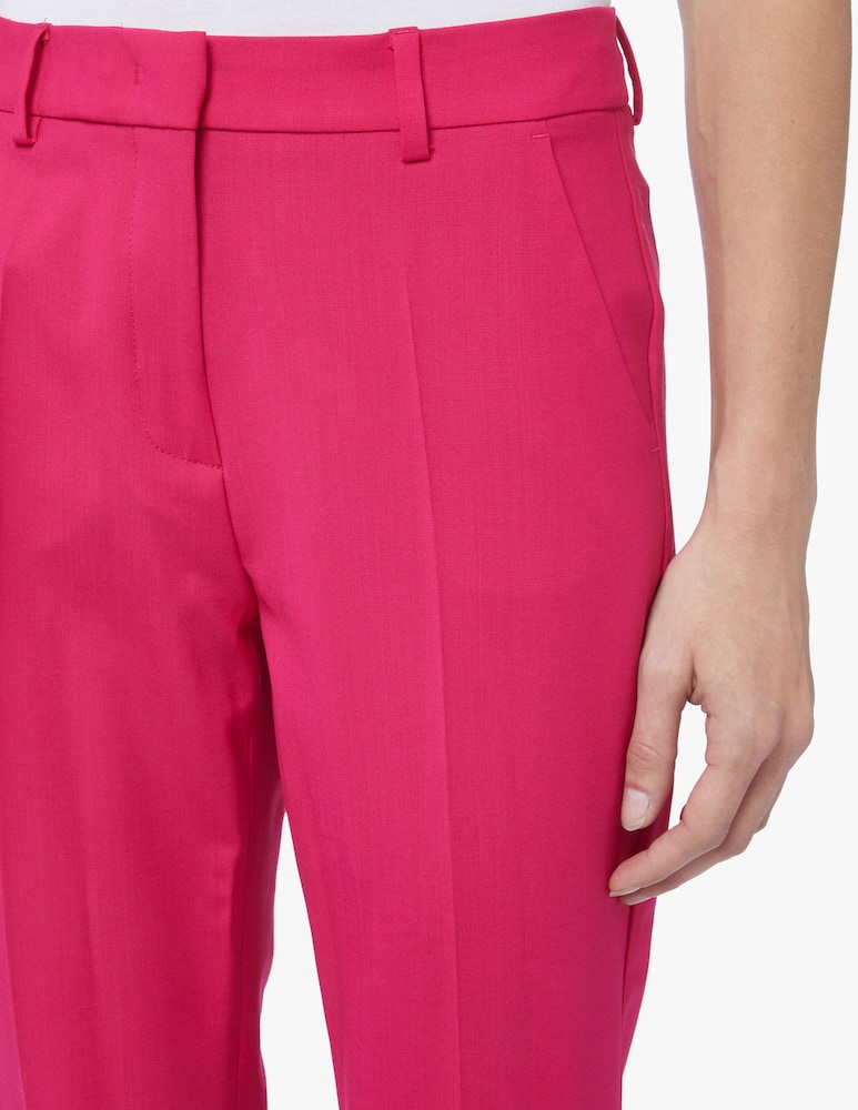 rinascente Weekend Max Mara Valda cigarette trousers in virgin wool - pink