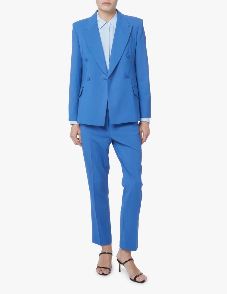 rinascente Weekend Max Mara Spiga double-breasted wool blazer - light blue