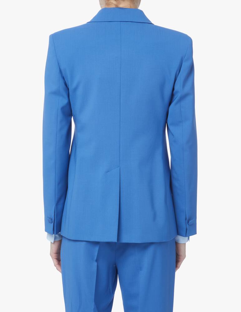 rinascente Weekend Max Mara Spiga double-breasted wool blazer - light blue
