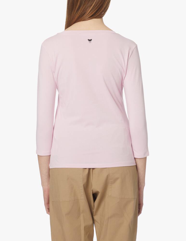 rinascente Weekend Max Mara Multia cotton 3/4 sleeves top - pink