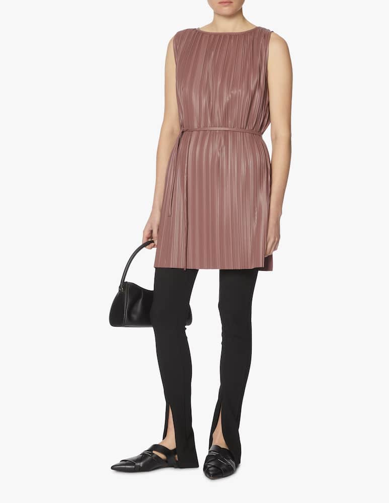 MM by MaxMara Blusa in similpelle Osso - rosa Max Mara - immagine 2