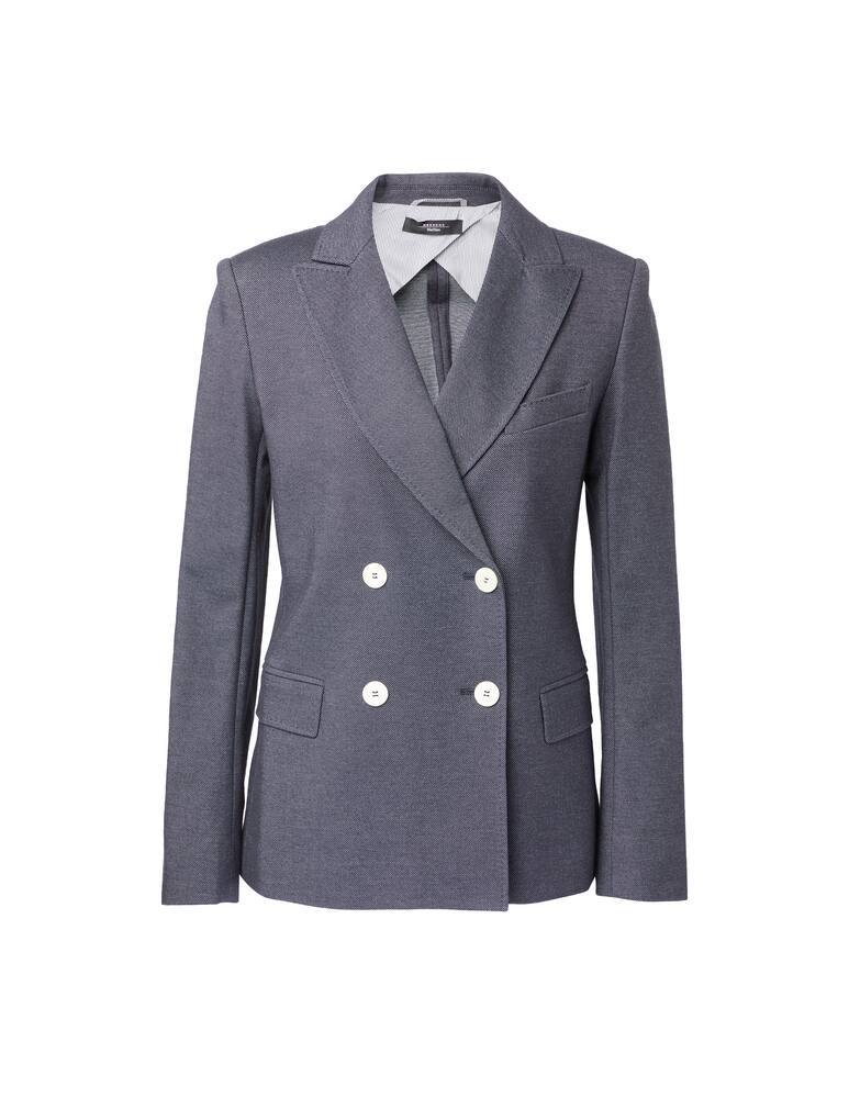 rinascente Weekend Max Mara Bergen denim effect blazer - blue