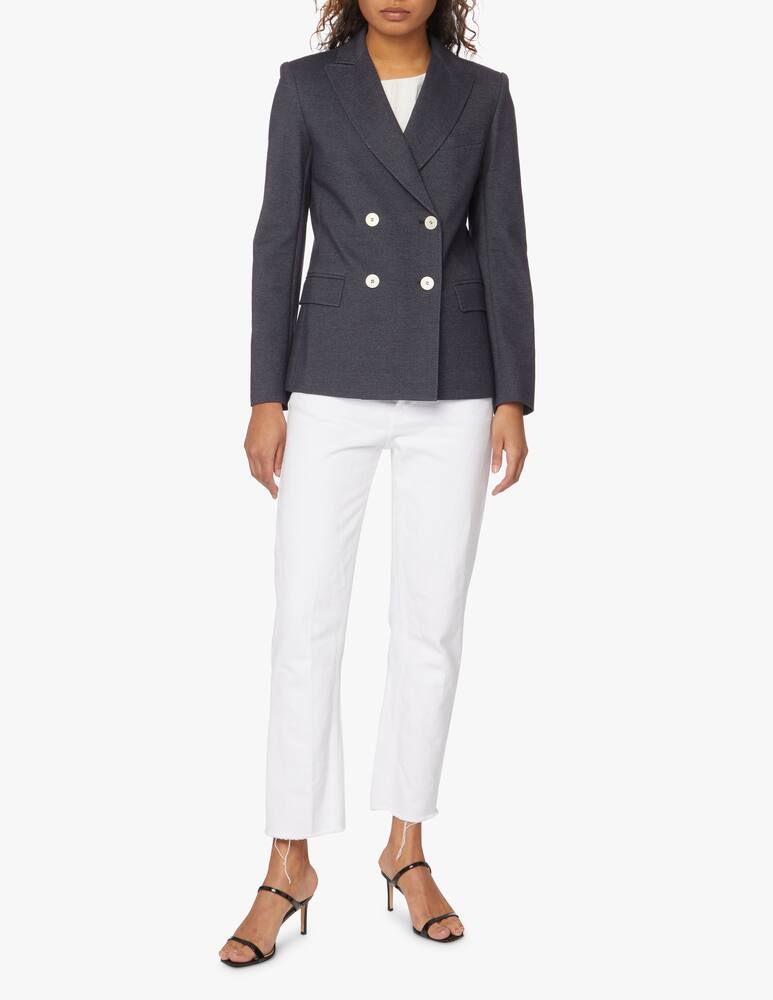 rinascente Weekend Max Mara Bergen denim effect blazer - blue
