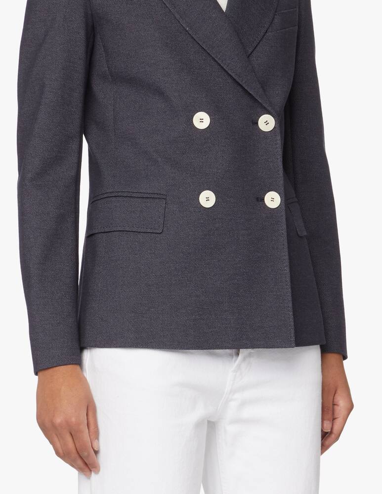 rinascente Weekend Max Mara Bergen denim effect blazer - blue