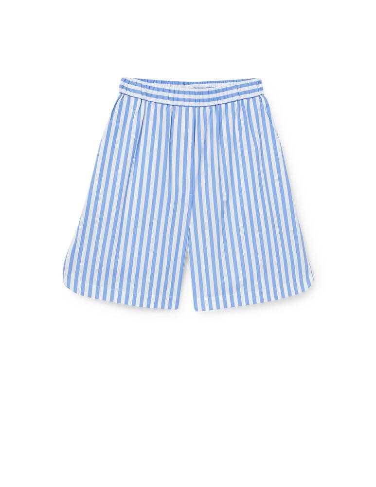 rinascente MM Caramba striped cotton Bermuda shorts - light blue Max Mara