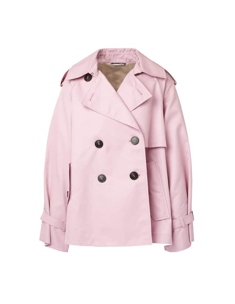 rinascente Weekend Max Mara Trench corto in misto cotone Falange - rosa