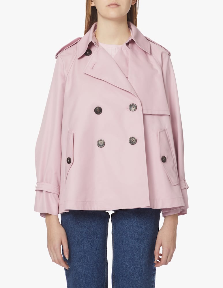 rinascente Weekend Max Mara Trench corto in misto cotone Falange - rosa