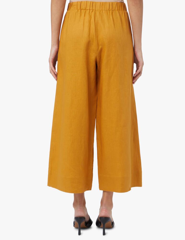 rinascente MM Pantaloni larghi in lino Moxa - giallo Max Mara