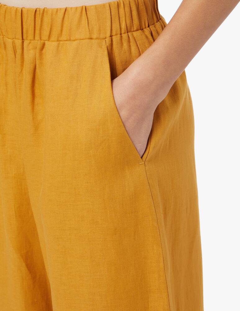 rinascente MM Pantaloni larghi in lino Moxa - giallo Max Mara