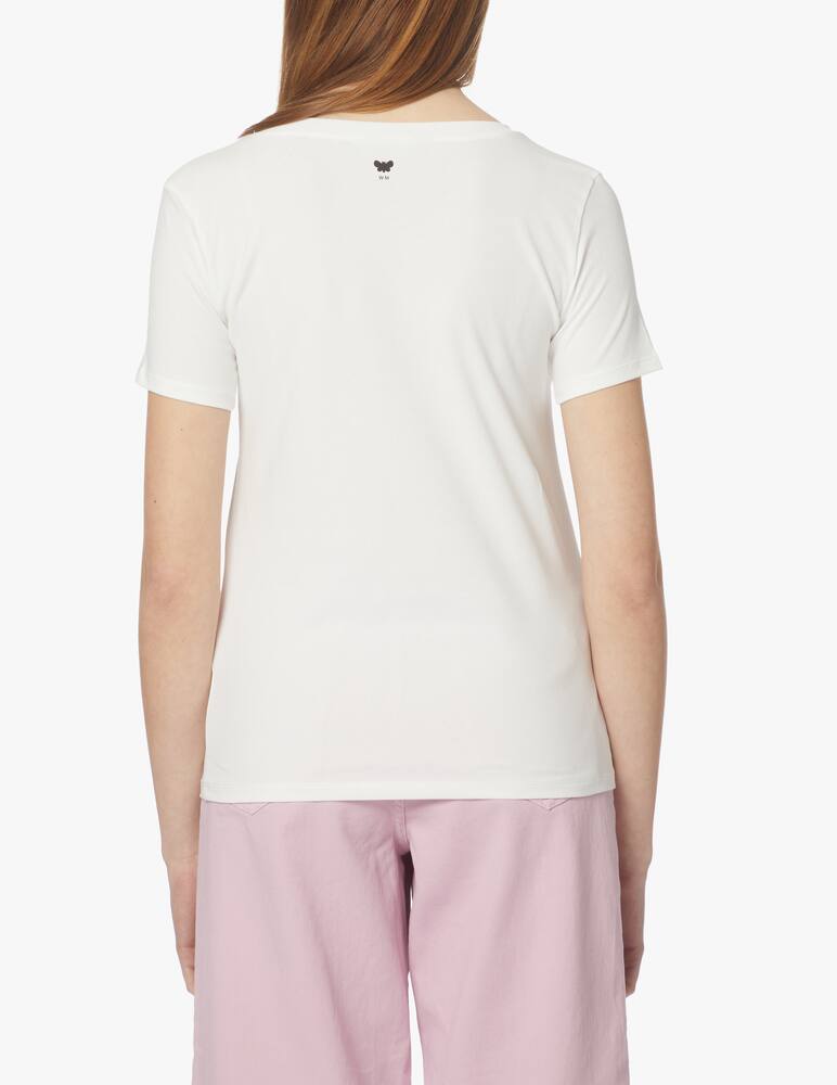 rinascente Weekend Max Mara T-shirt in cotone basic Multib - bianco