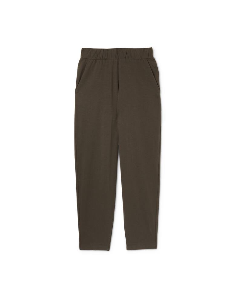 rinascente MM Elgar cotton trousers with waistband - grey Max Mara