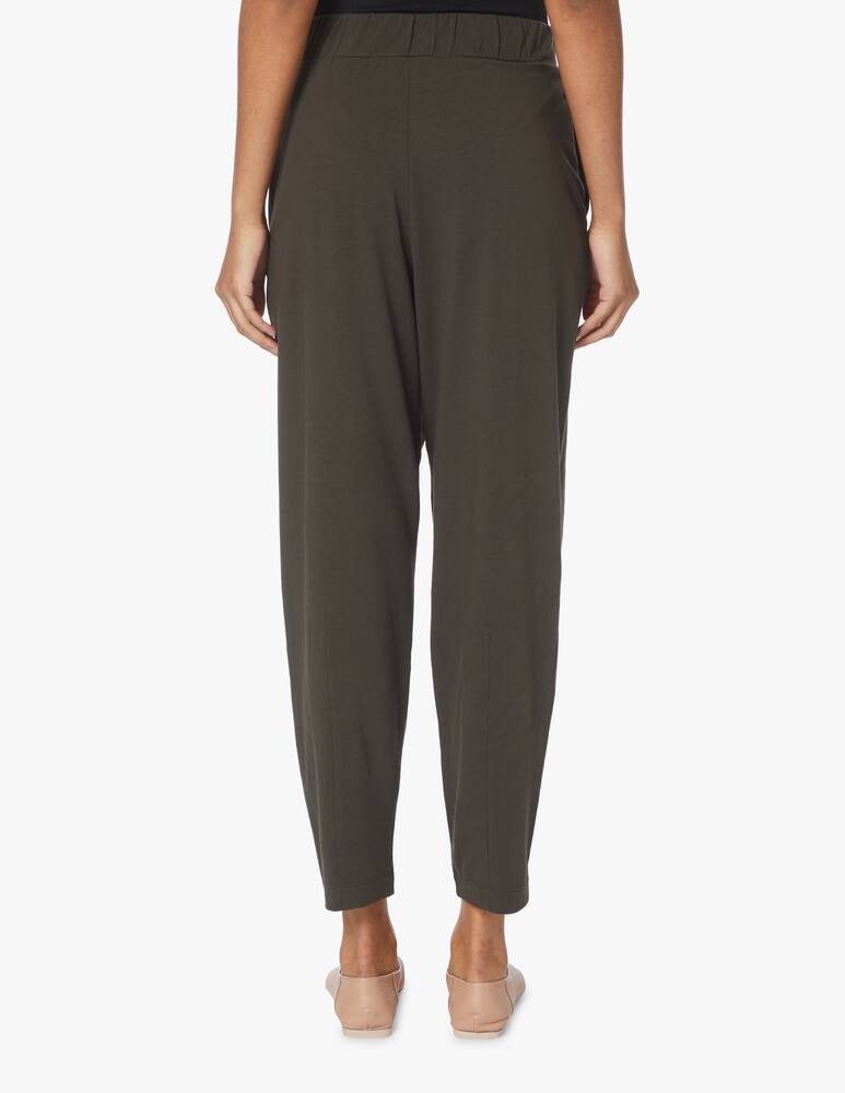 rinascente MM Elgar cotton trousers with waistband - grey Max Mara