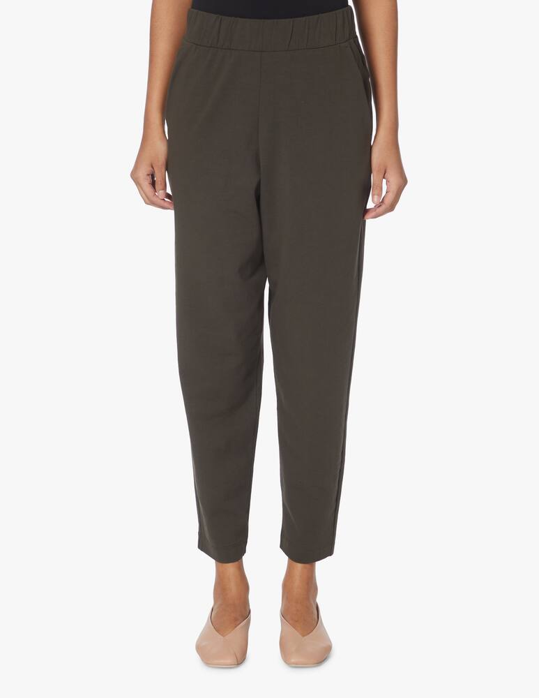 rinascente MM Elgar cotton trousers with waistband - grey Max Mara