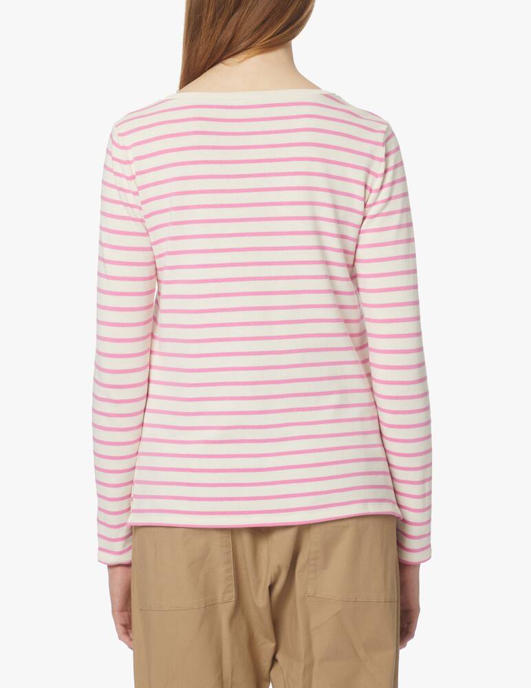 rinascente Weekend Max Mara Maglietta a manica lunga rigata Fretty - rosa