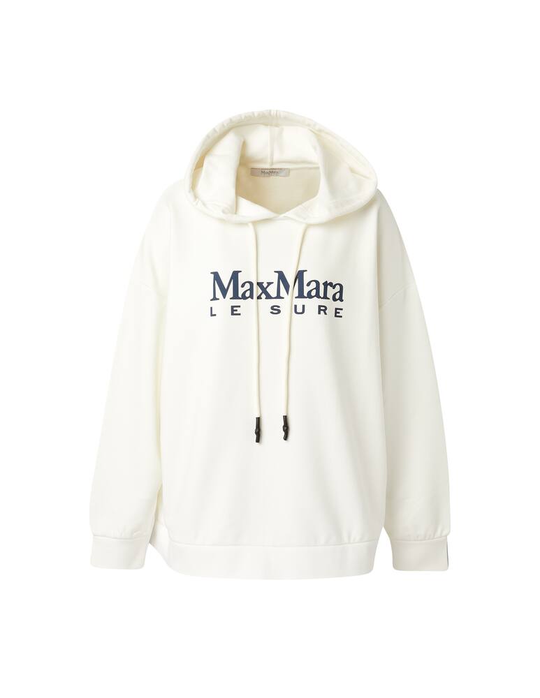 rinascente MM Cotton hoodie Aggravi - white Max Mara