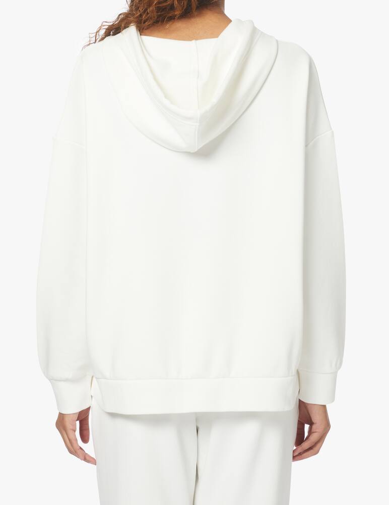 rinascente MM Cotton hoodie Aggravi - white Max Mara
