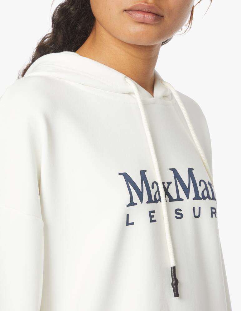 rinascente MM Cotton hoodie Aggravi - white Max Mara