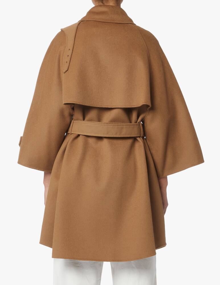 Weekend Max Mara Funale wool cape - brown - picture 3 Weekend Max Mara Funale wool cape - brown - picture 3