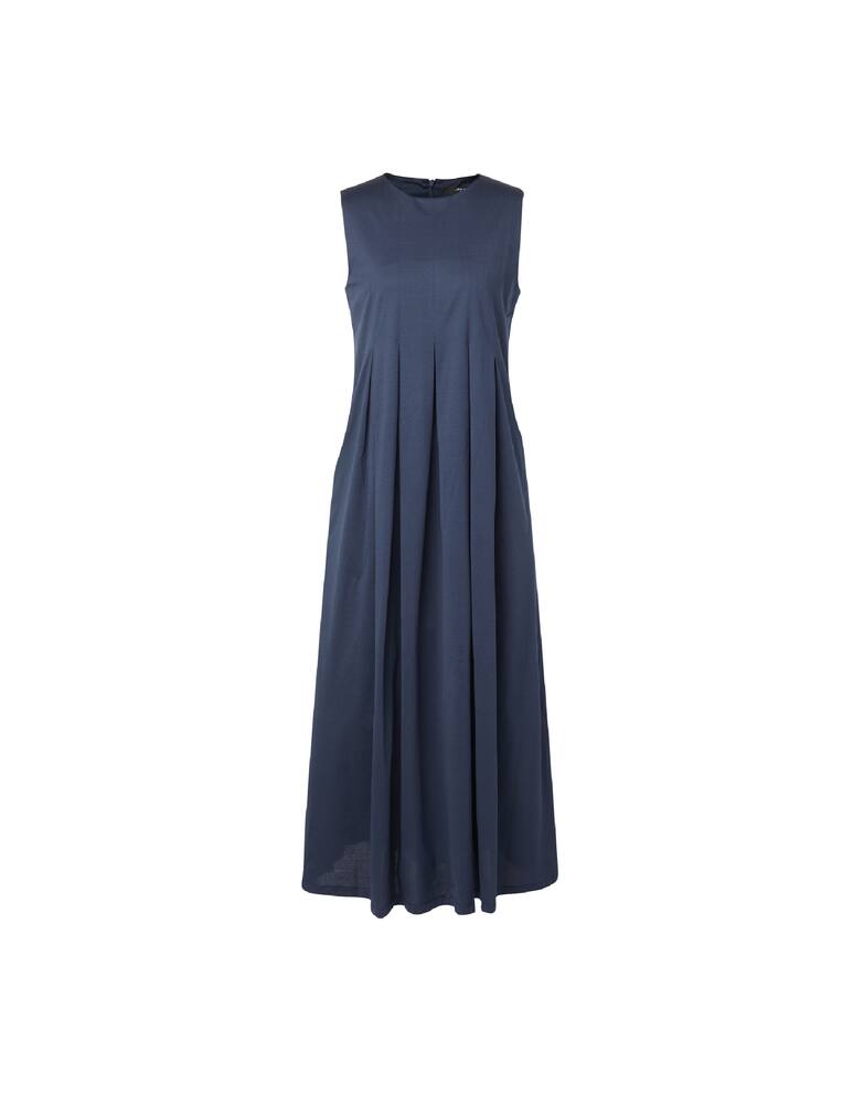 rinascente Weekend Max Mara Ago long cotton dress - blue