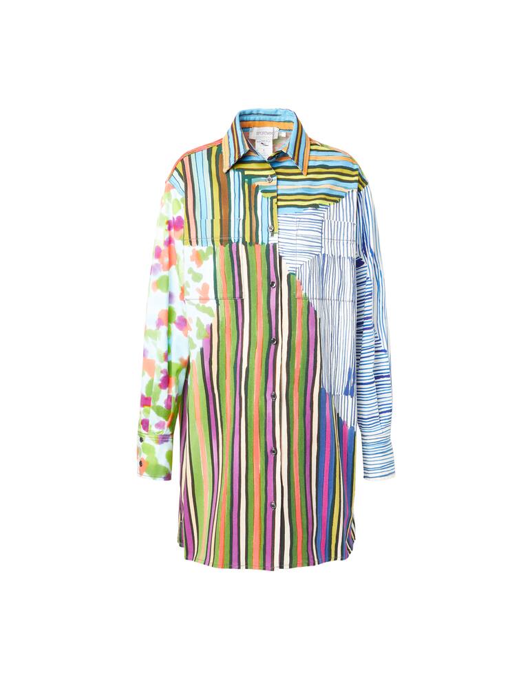 rinascente Sportmax Vestito chemise in misto cotone Etuania - verde