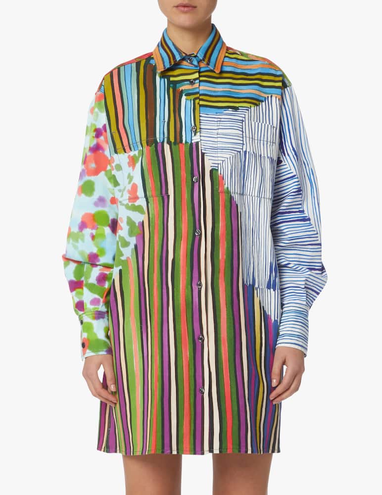 rinascente Sportmax Vestito chemise in misto cotone Etuania - verde