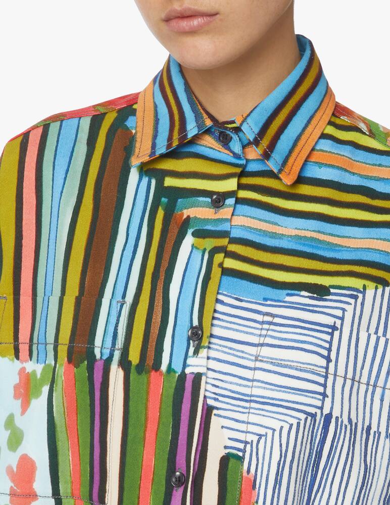 rinascente Sportmax Vestito chemise in misto cotone Etuania - verde