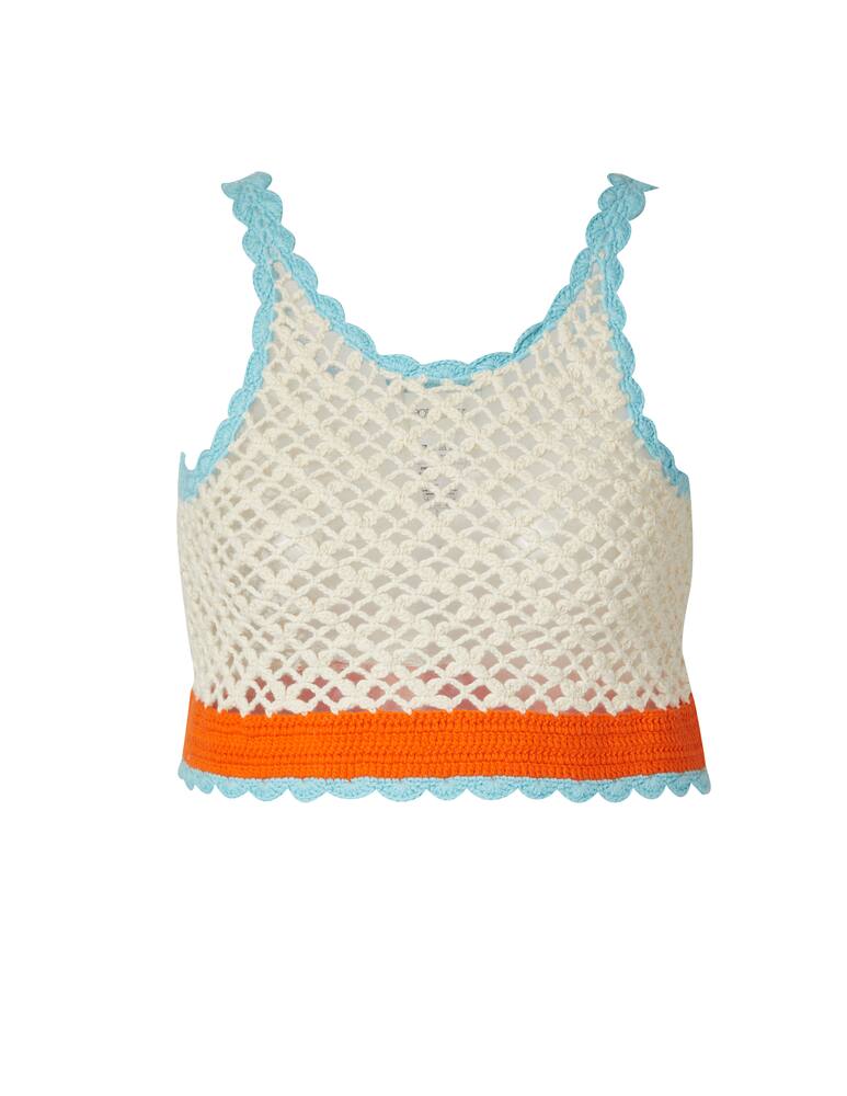 rinascente Sportmax Stresa crochet top - beige
