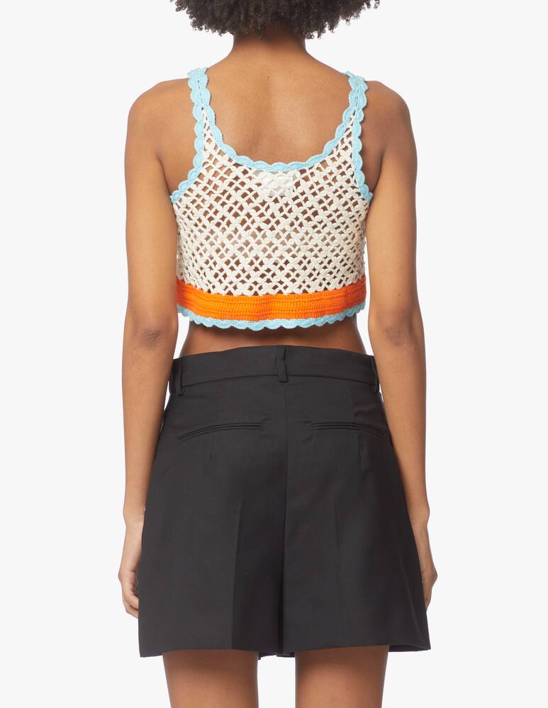 rinascente Sportmax Stresa crochet top - beige