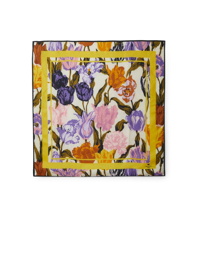 rinascente Weekend Max Mara Patto silk printed foulard - violet