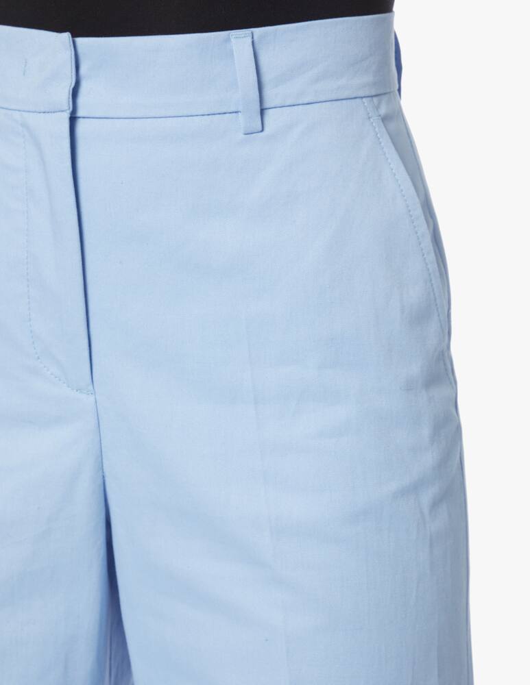 rinascente Weekend Max Mara Zircone cotton cropped trousers - light blue