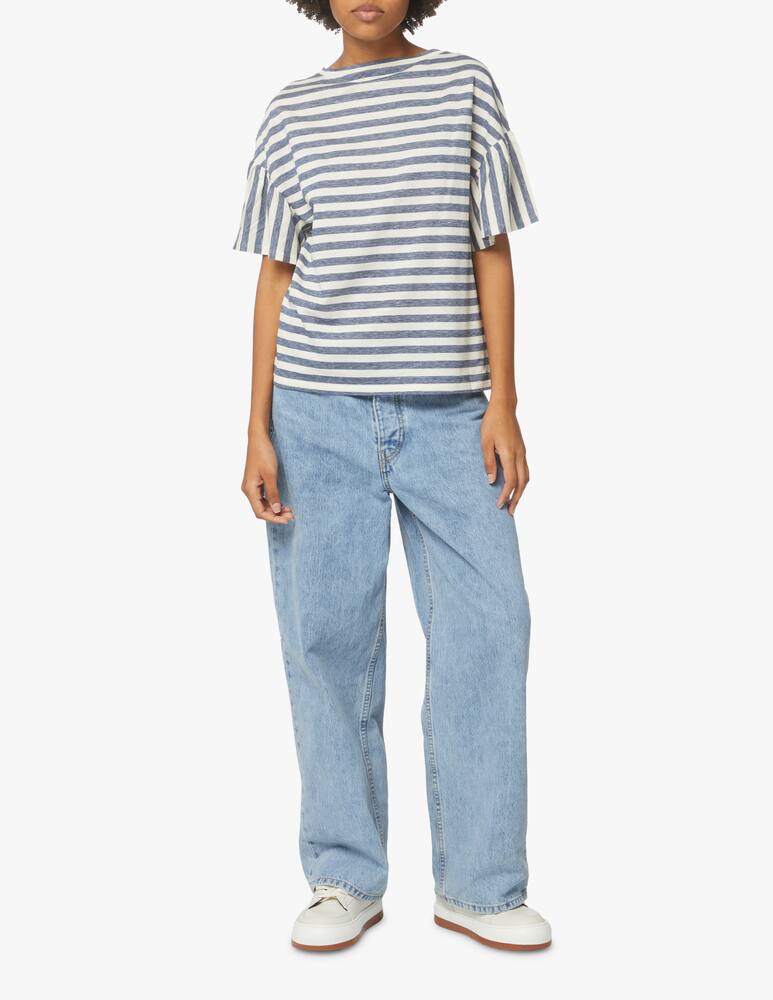 rinascente Weekend Max Mara T-shirt Alben in misto lino - blu