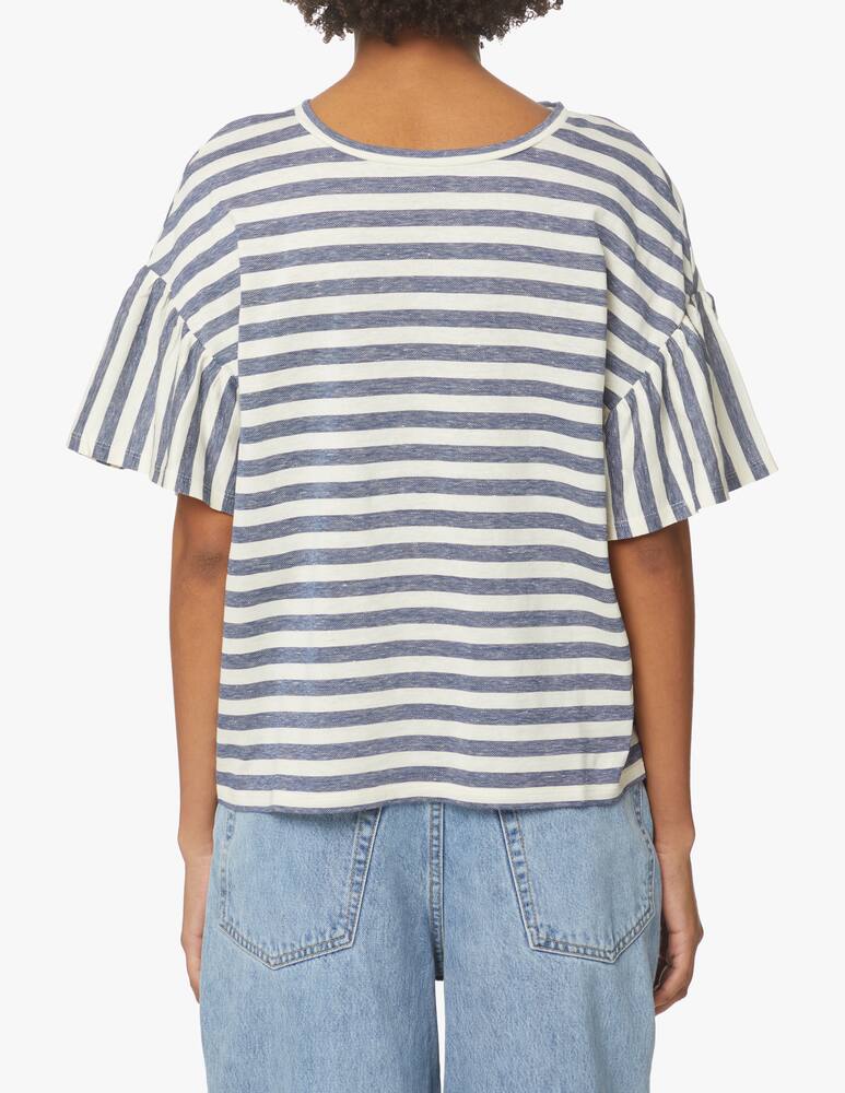 rinascente Weekend Max Mara T-shirt Alben in misto lino - blu
