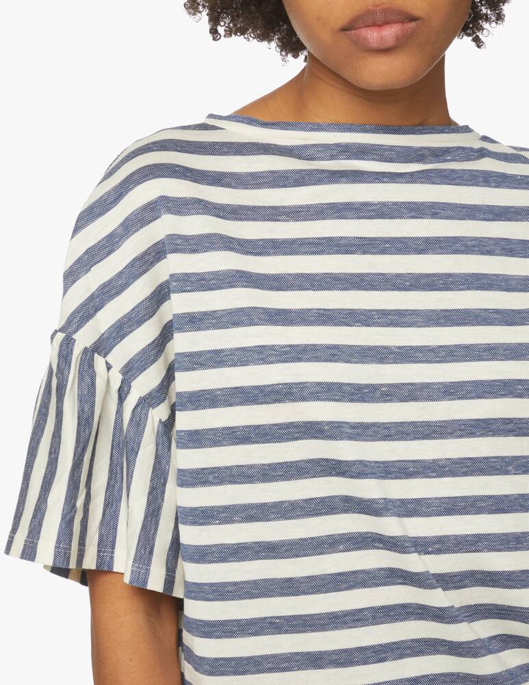 rinascente Weekend Max Mara T-shirt Alben in misto lino - blu