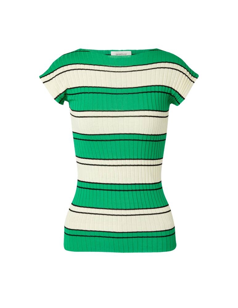 Sportmax Accorta ribbed t-shirt - green - picture 5 Sportmax Accorta ribbed t-shirt - green - picture 5