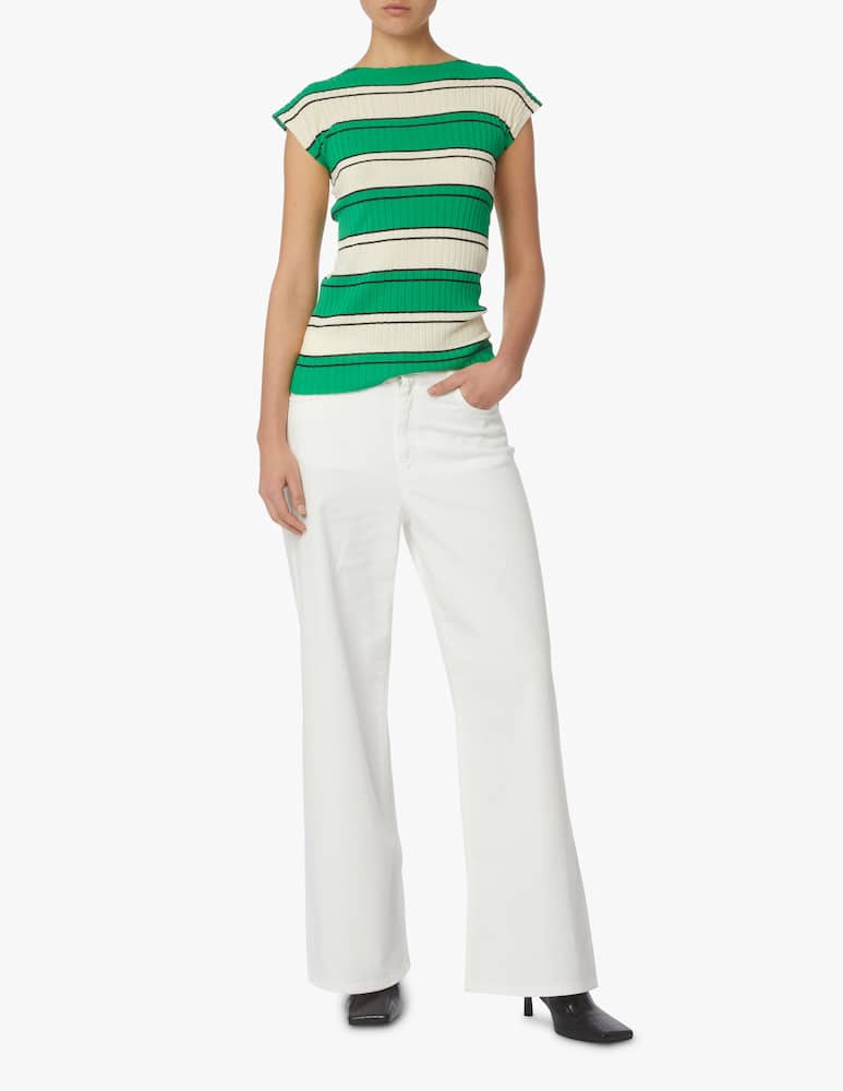 Sportmax Accorta ribbed t-shirt - green - picture 2 Sportmax Accorta ribbed t-shirt - green - picture 2
