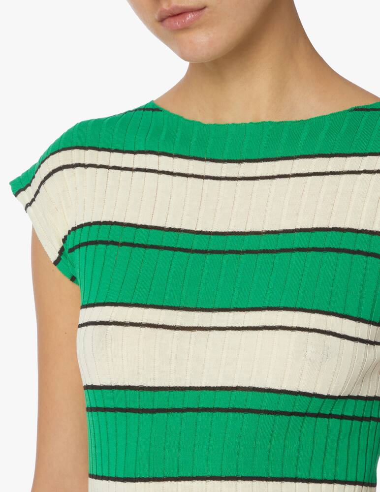 Sportmax Accorta ribbed t-shirt - green - picture 4 Sportmax Accorta ribbed t-shirt - green - picture 4