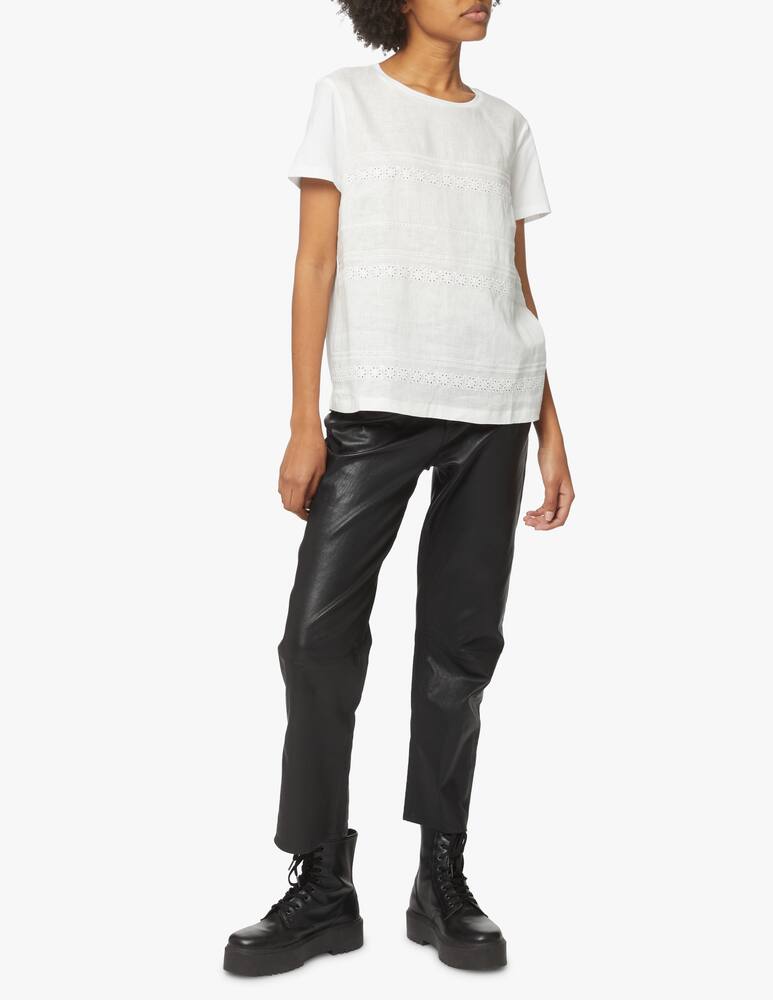 rinascente Weekend Max Mara Parsec cotton and linen blend blouse - white