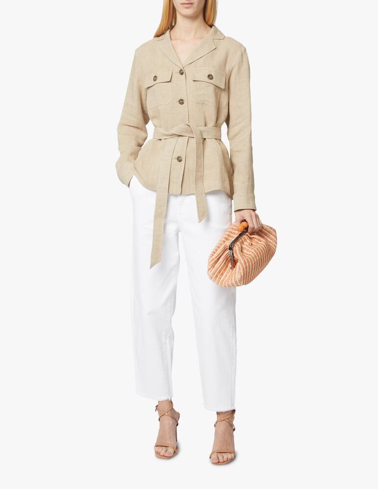 rinascente Weekend Max Mara Lira linen jacket - beige