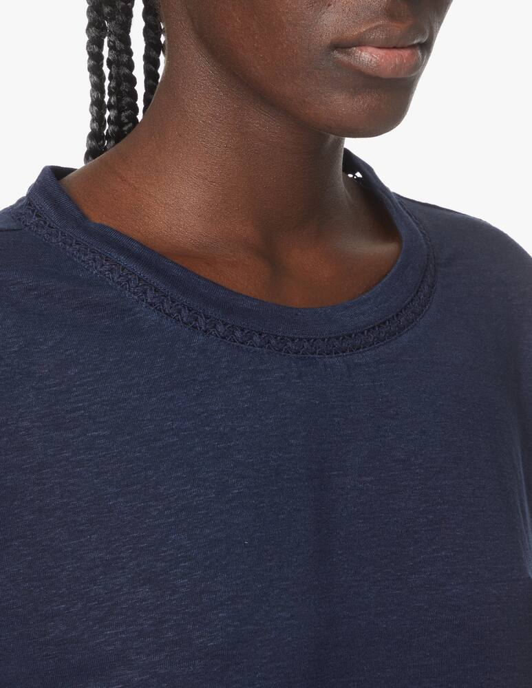 rinascente Weekend Max Mara T-shirt in lino Adelfi - blu