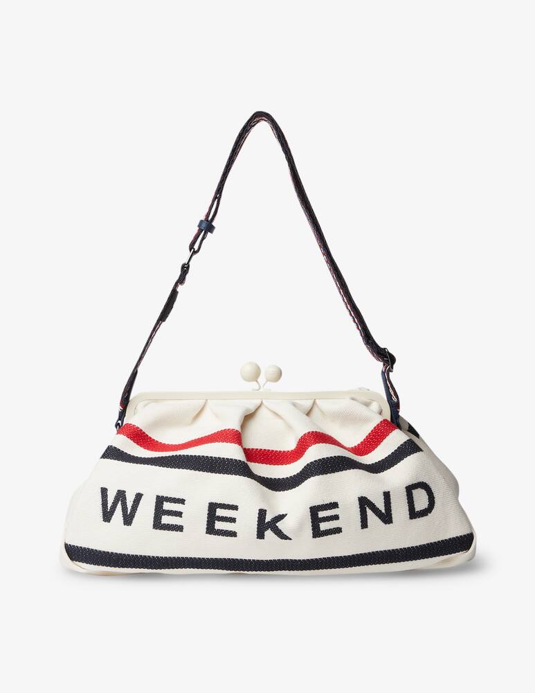 rinascente Weekend Max Mara Borsa a mano Pasticcino L Bosh in cotone - bianco