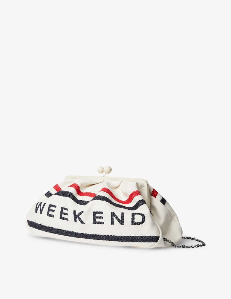 rinascente Weekend Max Mara Borsa a mano Pasticcino L Bosh in cotone - bianco