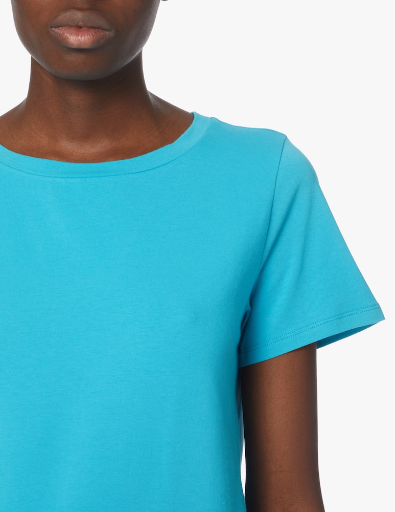 rinascente Weekend Max Mara T-shirt in cotone Multif - azzurro