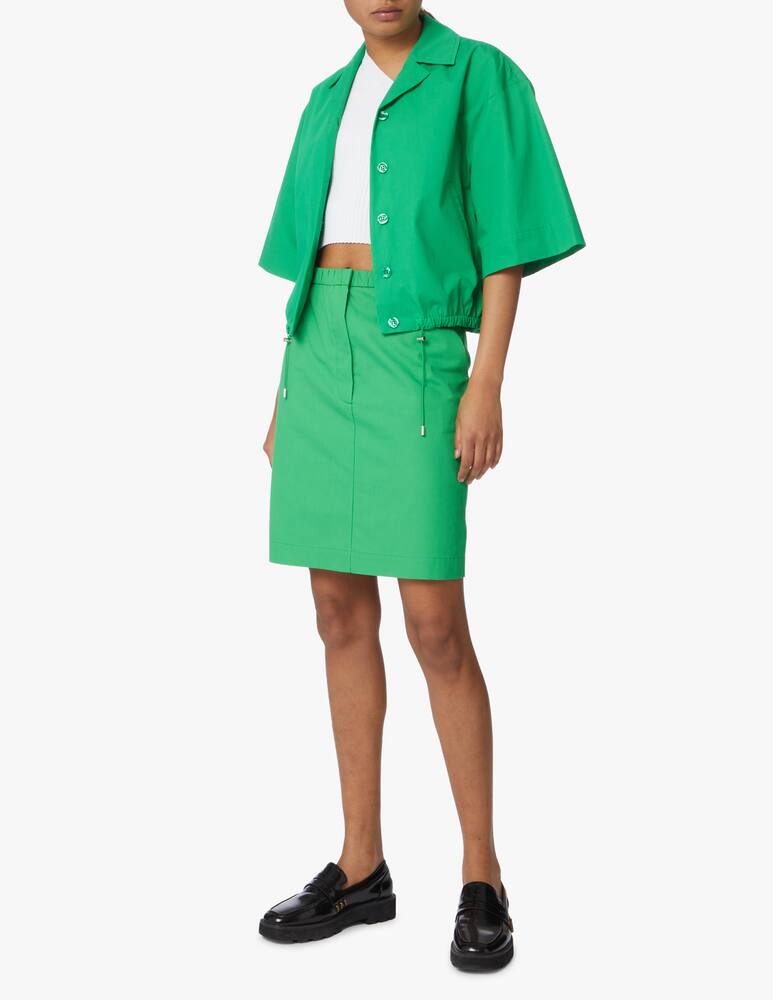 rinascente Sportmax Estri cotton 3/4 sleeves shirt - green