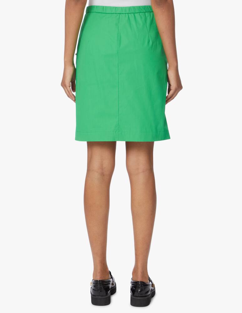 rinascente Sportmax Liguria mini skirt with elastic on waist - green