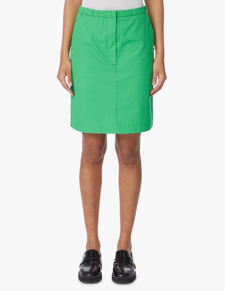 rinascente Sportmax Liguria mini skirt with elastic on waist - green