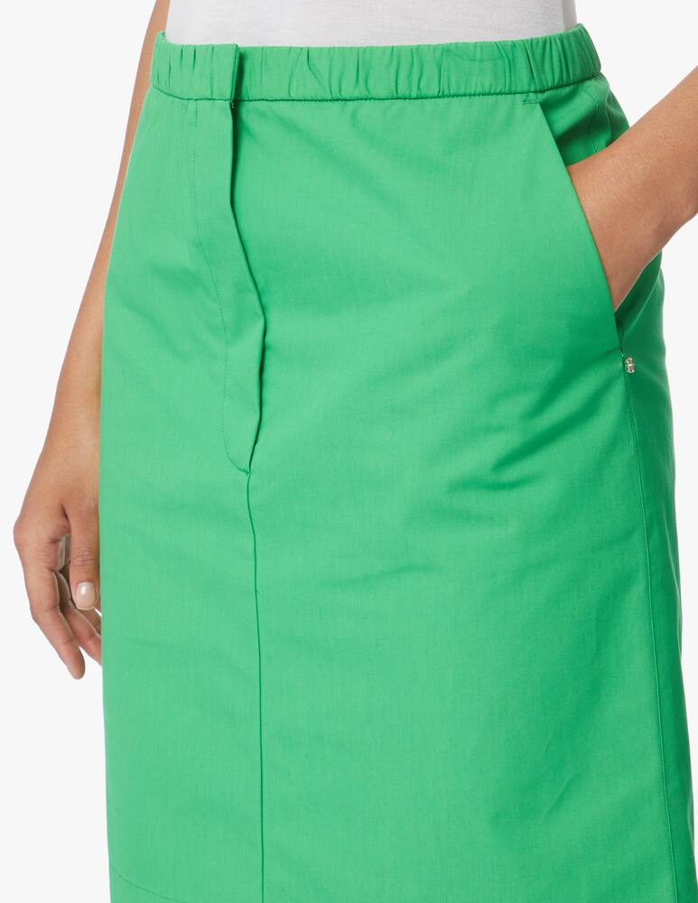 rinascente Sportmax Liguria mini skirt with elastic on waist - green